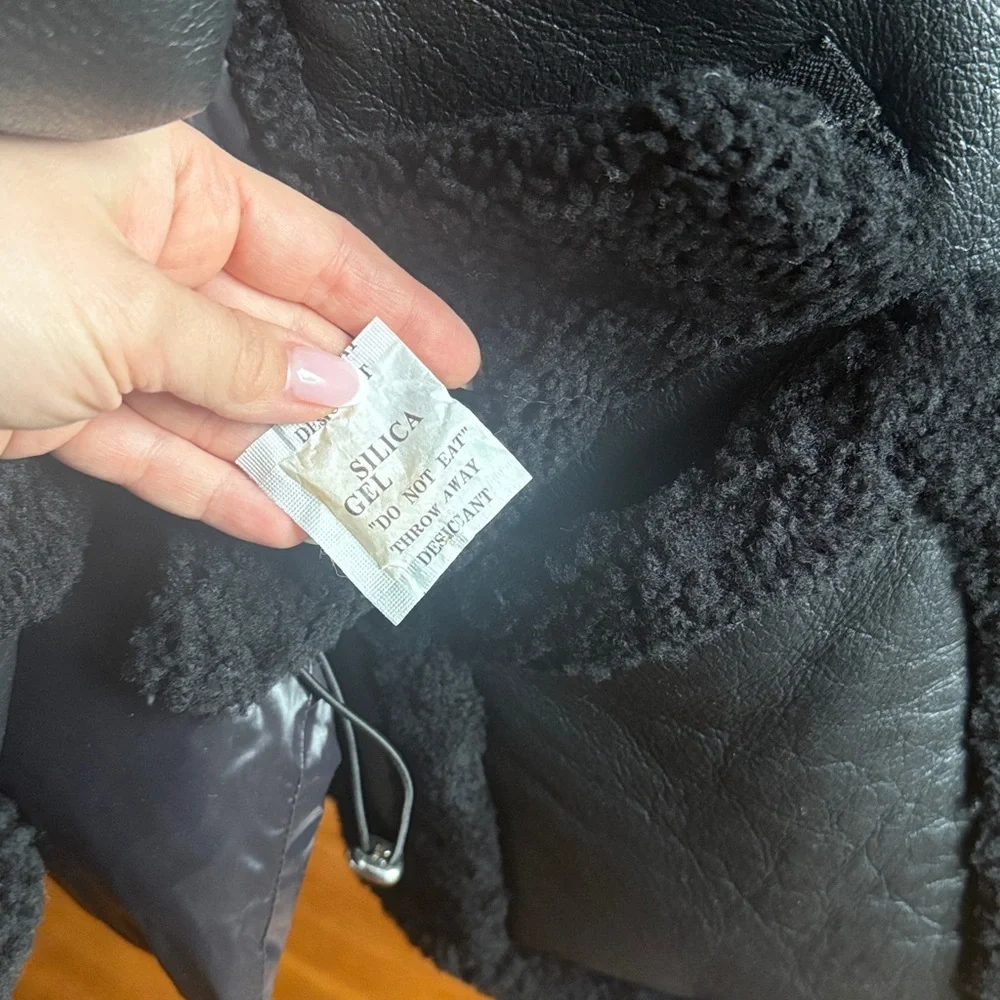 NEW NO TAG! Nicole Benisti Montaigne Shearling Coat - Picture 8 of 11